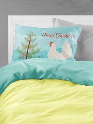 Leghorn Chicken Christmas Fabric Standard Pillowcase