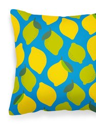 Lemons and Limes Fabric Decorative Pillow