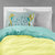 Let's Dance Linen Teal Fabric Standard Pillowcase