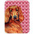 LH9164LCB 15 x 12 in. Irish Setter Hearts Love and Valentines Day Portrait Glass Cutting Board - Large