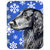 LH9276LCB 15 x 12 in. Flat Coated Retriever Winter Snowflakes Holiday Glass Cutting Board - Large