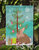 Lionhead Rabbit Christmas Garden Flag 2-Sided 2-Ply