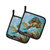 Loggerhead Sea Turtle Pair of Pot Holders