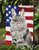 Maine Coon USA Patriotic Garden Flag 2-Sided 2-Ply