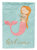 Mermaid with Cat Garden Flag 2-Sided 2-Ply