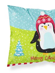Merry Christmas Happy Penguin Fabric Standard Pillowcase