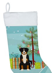 Merry Christmas Tree Appenzeller Sennenhund Christmas Stocking