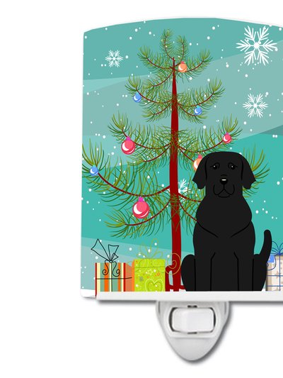 Caroline's Treasures Merry Christmas Tree Black Labrador Ceramic Night Light product