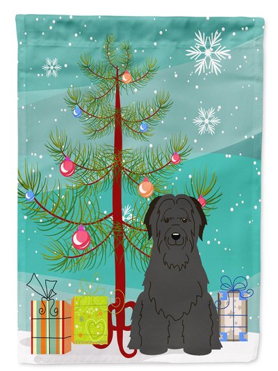 Caroline's Treasures Merry Christmas Tree Briard Black Garden Flag 2-Sided 2-Ply product