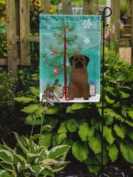 Merry Christmas Tree Bullmastiff Garden Flag 2-Sided 2-Ply