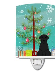 Merry Christmas Tree Giant Schnauzer Ceramic Night Light