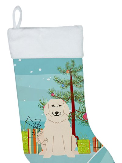 Caroline's Treasures Merry Christmas Tree Great Pyrenese Christmas Stocking product