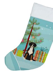 Merry Christmas Tree Greater Swiss Mountain Dog Christmas Stocking