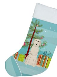 Merry Christmas Tree Irish Wolfhound Christmas Stocking