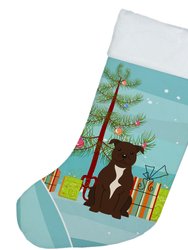 Merry Christmas Tree Staffordshire Bull Terrier Chocolate Christmas Stocking