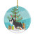 Miniature Schnauzer Christmas Ceramic Ornament