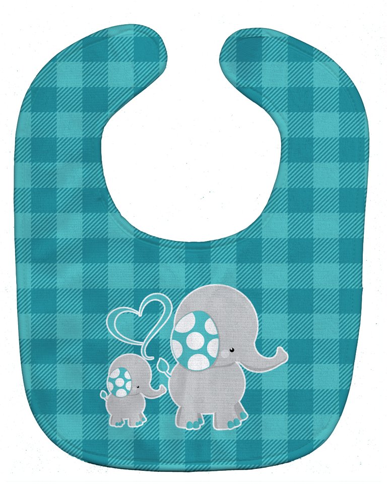 Mommy and Baby Elephant Baby Bib