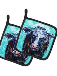 Moo Cow Pair of Pot Holders