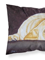 Naptime Yellow Labrador Fabric Standard Pillowcase