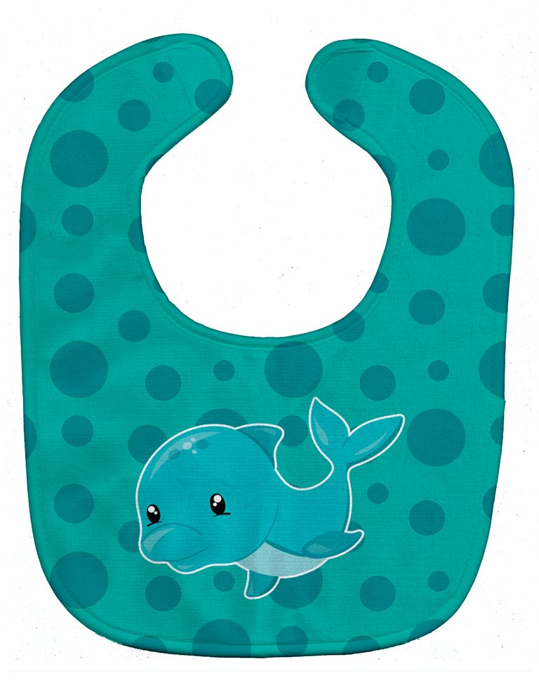 Nautical Dolphin Baby Bib