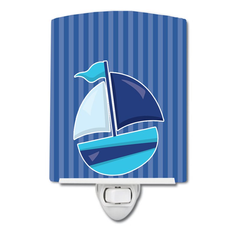 Nautical Sailboat #2 Ceramic Night Light