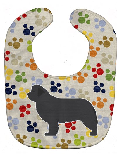 Caroline's Treasures Newfoundland Pawprints Baby Bib product