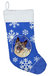 Norwegian Elkhound Winter Snowflakes Holiday Christmas Stocking