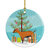 Oberhasli Goat Christmas Ceramic Ornament