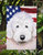 Old English Sheepdog American Flag Garden Flag 2-Sided 2-Ply