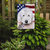 Old English Sheepdog American Flag Garden Flag 2-Sided 2-Ply