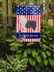 Old English Sheepdog Bobtail American Garden Flag 2-Sided 2-Ply