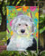 Old English Sheepdog Easter Eggtravaganza Garden Flag 2-Sided 2-Ply