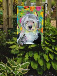 Old English Sheepdog Easter Eggtravaganza Garden Flag 2-Sided 2-Ply