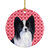 Papillon Hearts Love and Valentine's Day Portrait Ceramic Ornament