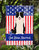 Patriotic USA Border Collie Black White Garden Flag 2-Sided 2-Ply