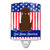 Patriotic USA Chocolate Labrador Ceramic Night Light