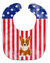 Patriotic USA Corgi Baby Bib