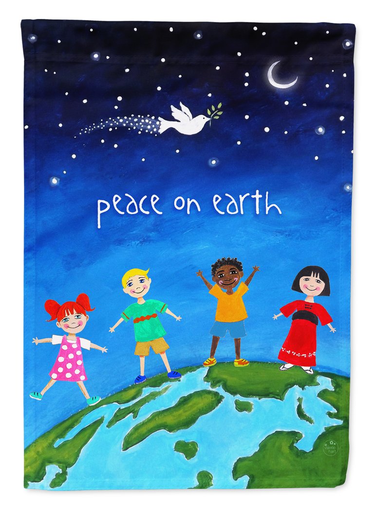 Peace on Earth Garden Flag 2-Sided 2-Ply