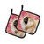 Pekingese Love Pair of Pot Holders