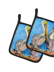 Pelican Pair of Pot Holders