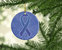 Periwinkle Blue Ribbon for Esophageal and Stomach Cancer Awareness Ceramic Ornament