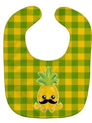 Pineapple Moustache Face Baby Bib