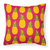 Pineapples on Pink Fabric Decorative Pillow