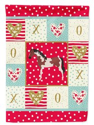 Pinto Horse Love Garden Flag 2-Sided 2-Ply