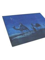 PJH3001LCB Wise Men In Blue Glass Cutting Board