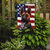 Plott Hound Dog American Flag Garden Flag 2-Sided 2-Ply