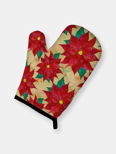 Caroline's Treasures Poinsetta Christmas Oven Mitt BB7485OVMT product