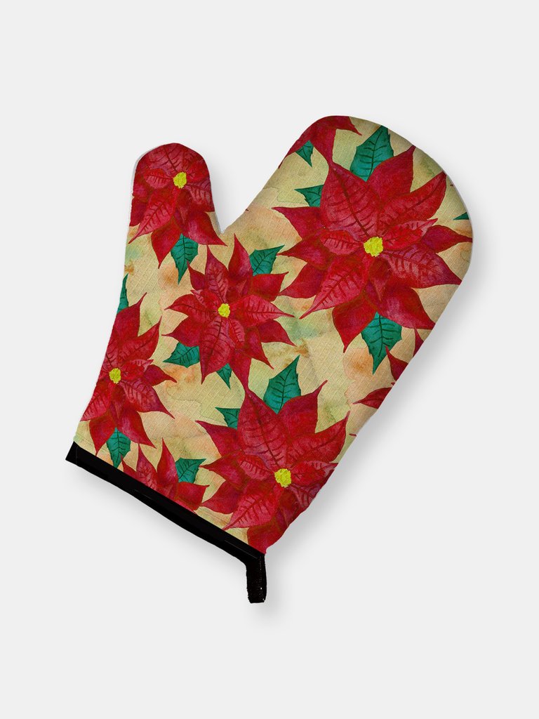 Poinsetta Christmas Oven Mitt BB7485OVMT - Christmas