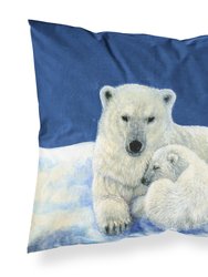 Polar Bears Moonlight Snuggle Fabric Standard Pillowcase