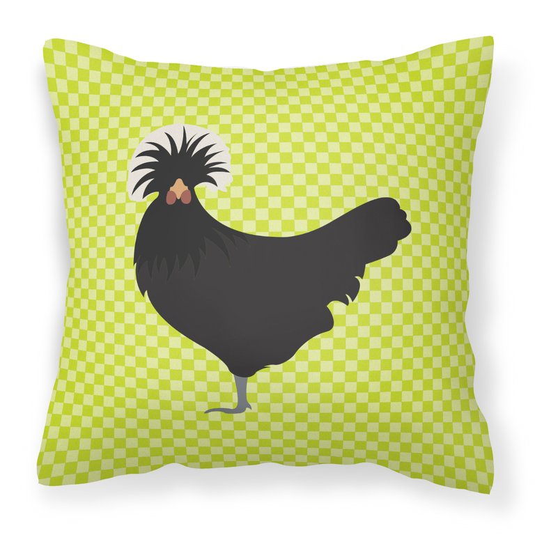 Polish Poland Chicken Green Fabric Decorative Pillow